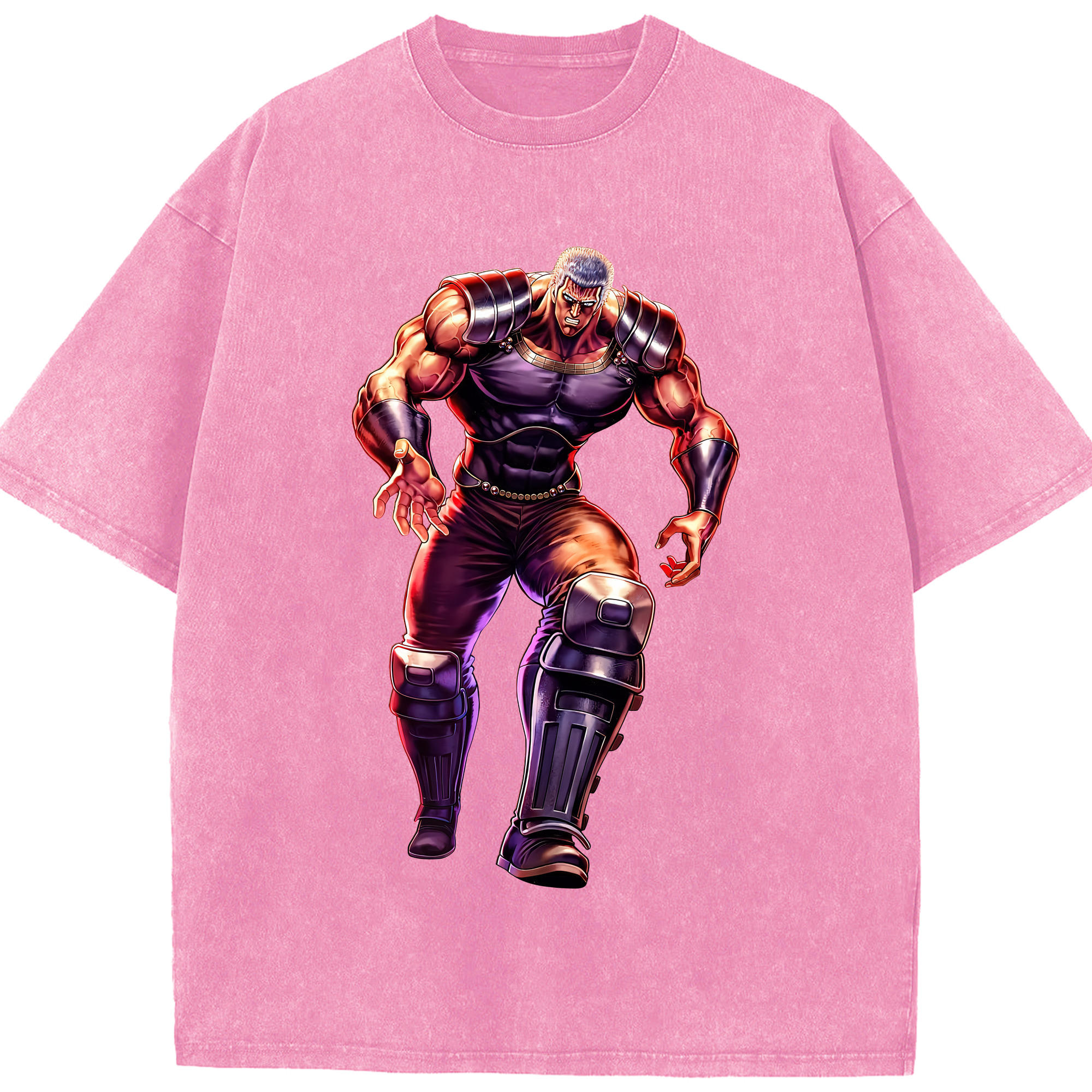 （画像用） 北斗の拳 Fist of the North Star 綿100% ヴィンテージ風 半袖Tシャツ（フロントプリント）